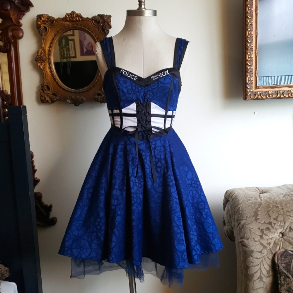 Hot Topic TARDIS steampunk Doctor Who Dress XS